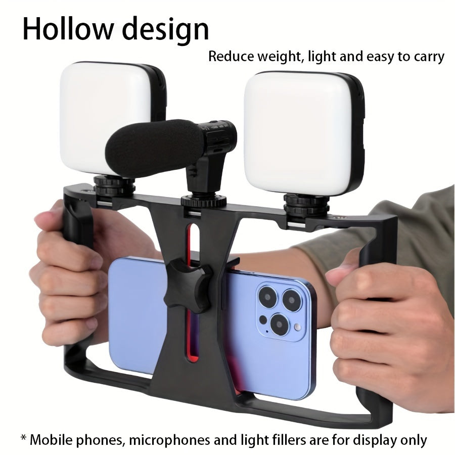 Stabilisateur portatif polyvalent avec support de microphone