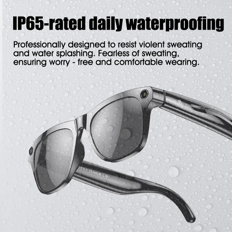 Lunettes photochromiques intelligentes 4K avec IA
