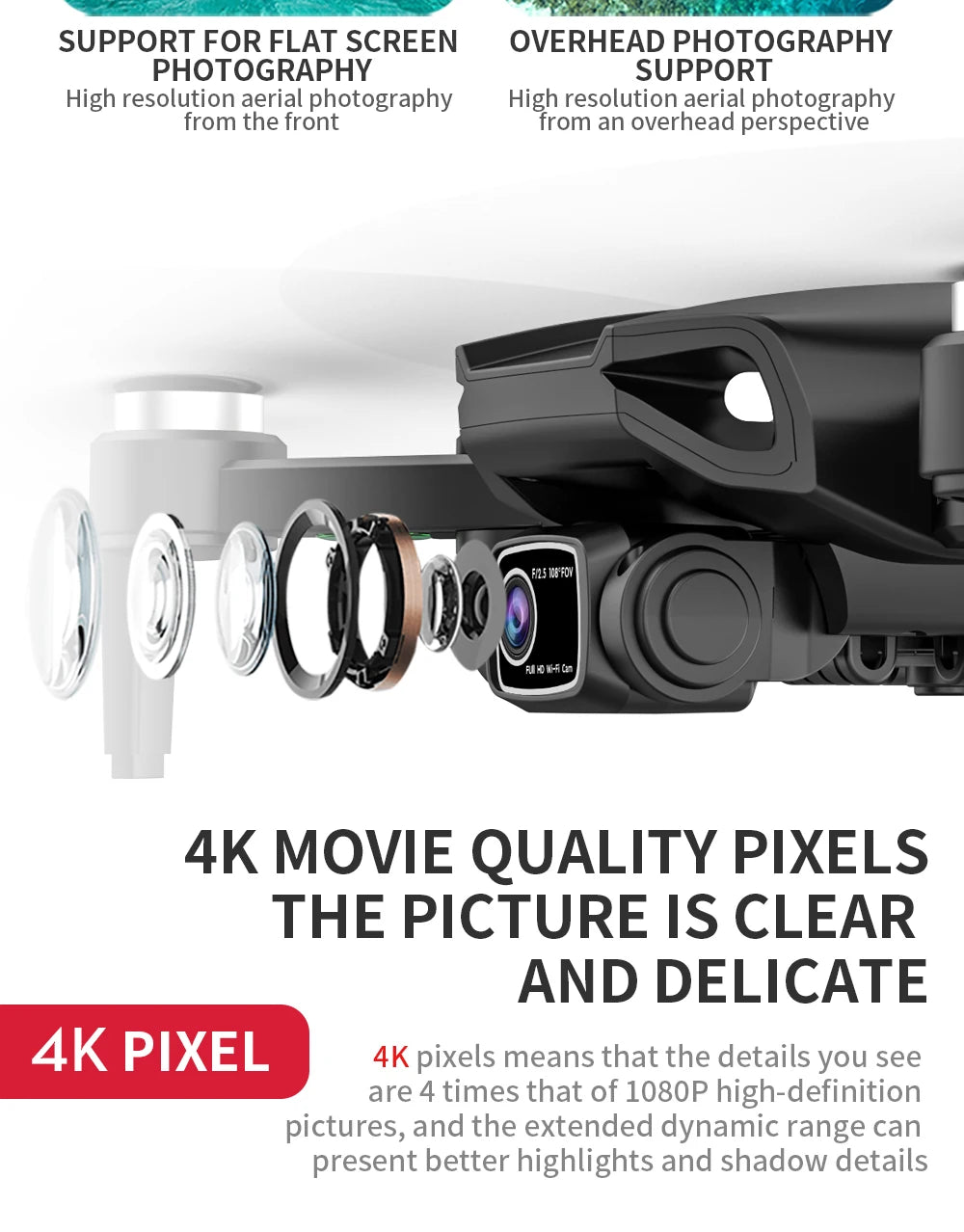 Drone GPS LYZRC L900 PRO SE 4K professionnel