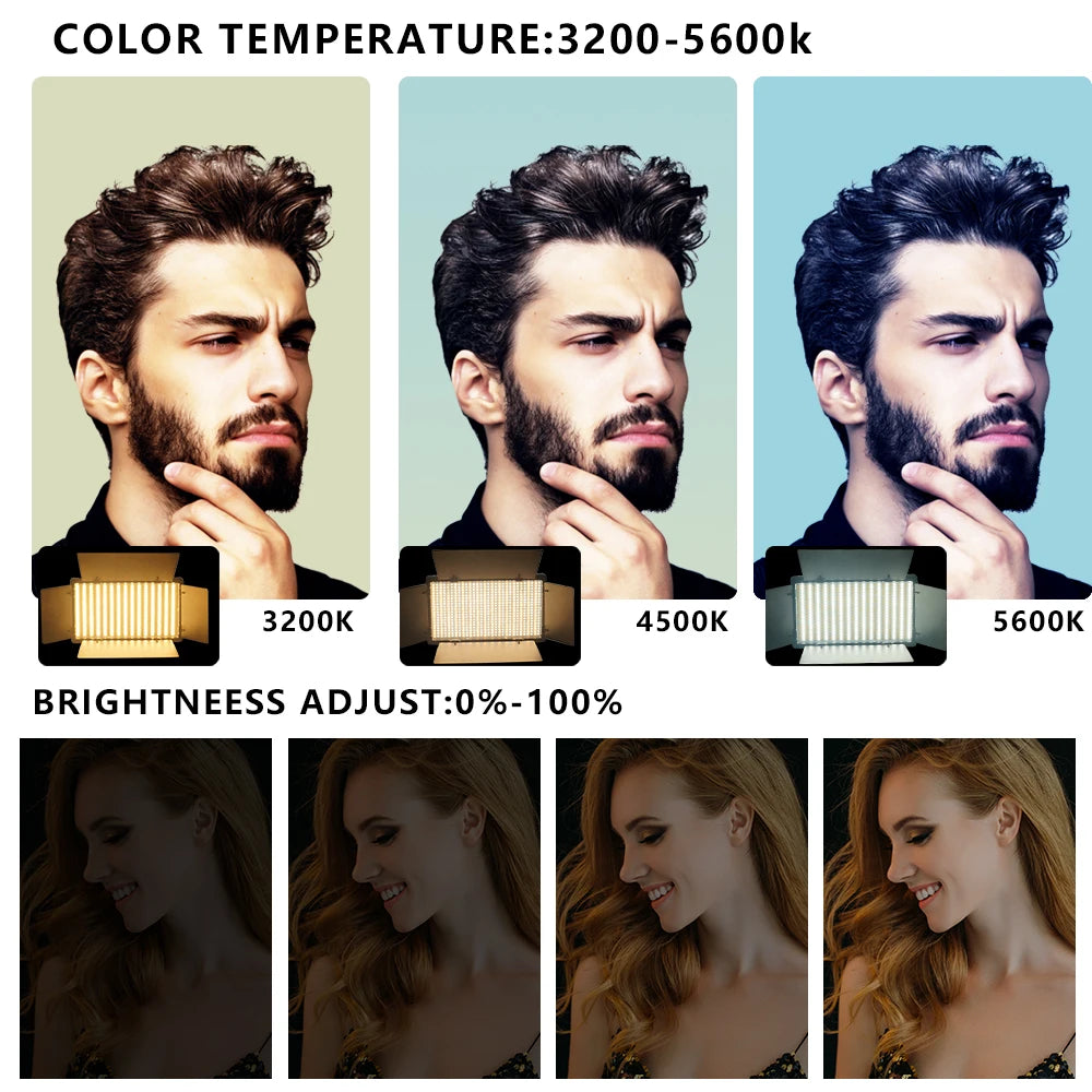 Lampe de studio photo LED U800