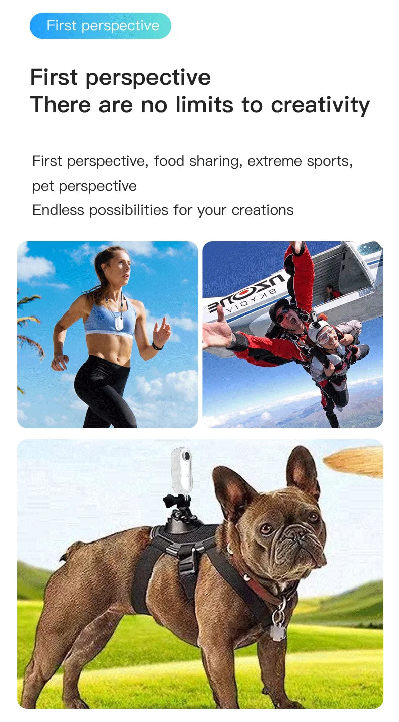 Mini caméra d'action 4K HD 1080P, sans fil, Wi-Fi