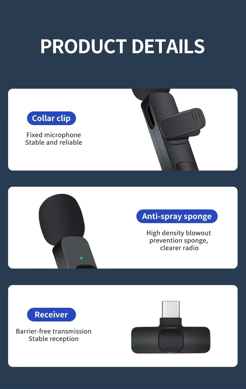 Microphone cravate sans fil Basix