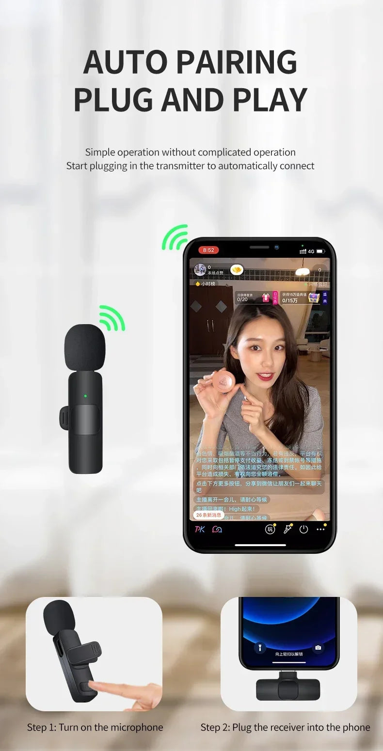 Microphone cravate sans fil Basix