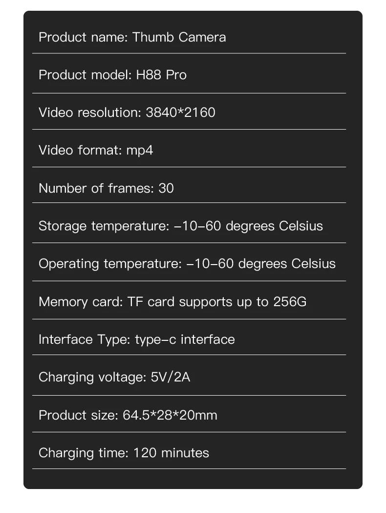 Mini caméra d'action 4K HD 1080P, sans fil, Wi-Fi