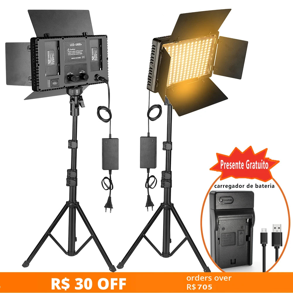 Lampe de studio photo LED U800