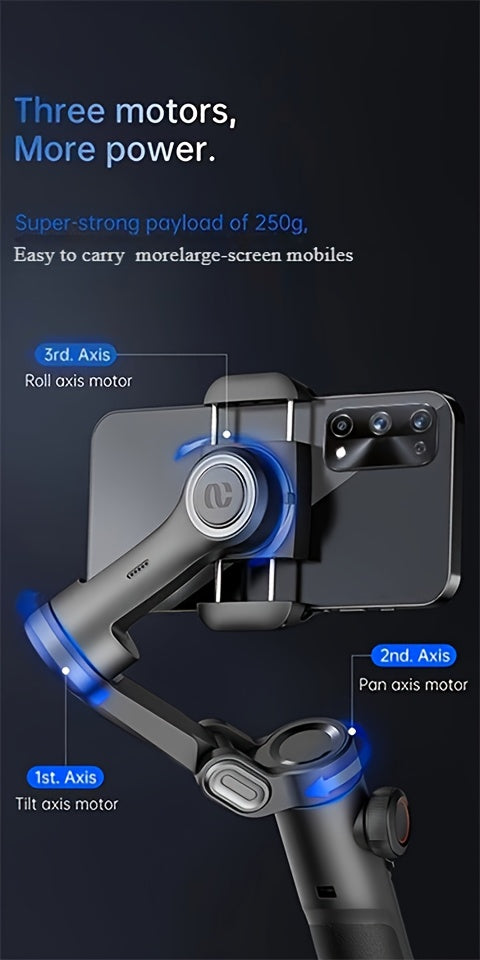 Stabilisateur de cardan portable 3 axes AOCHUAN XE
