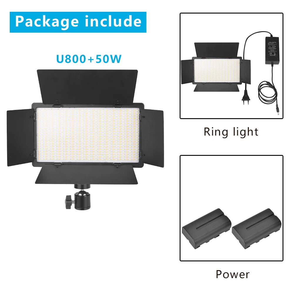 Lampe de studio photo LED U800