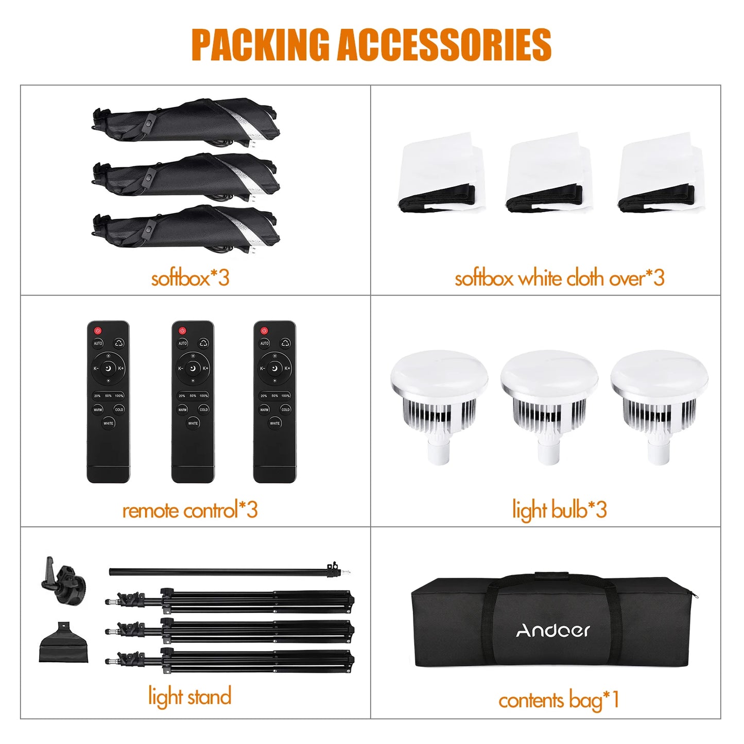 Kit d'éclairage pour studio photo, boîte à lumière avec LED bicolore 85 W 2800 K-5700 K
