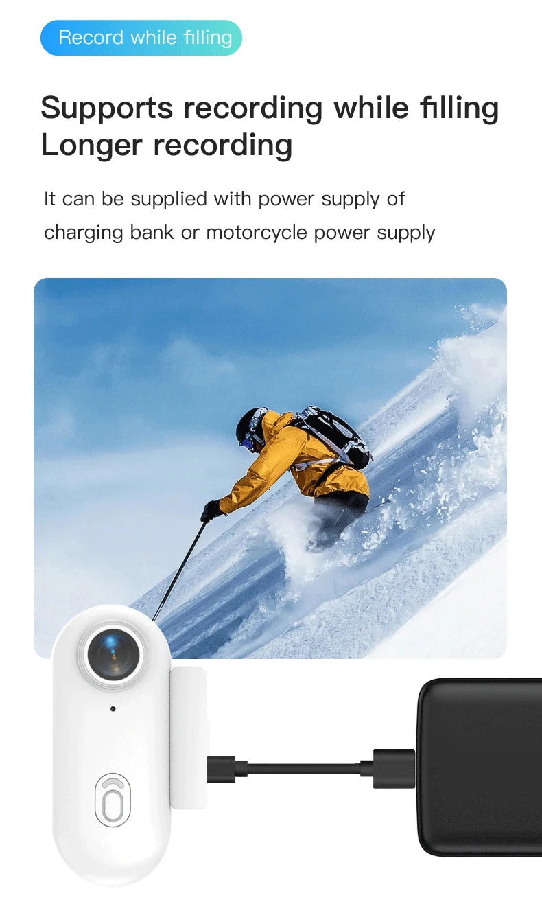 Mini caméra d'action 4K HD 1080P, sans fil, Wi-Fi