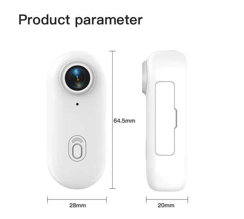 Mini caméra d'action 4K HD 1080P, sans fil, Wi-Fi