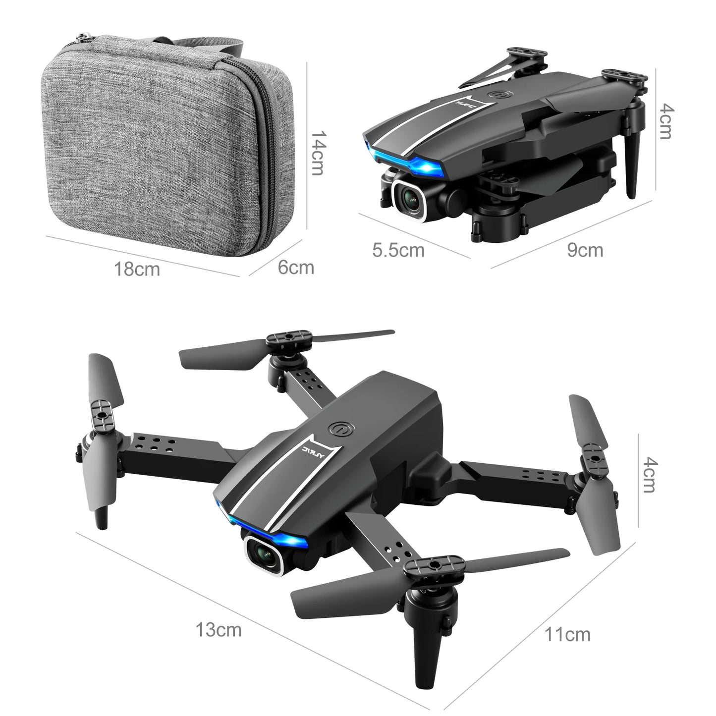 Drone RC 2,4 G avec caméra 4K