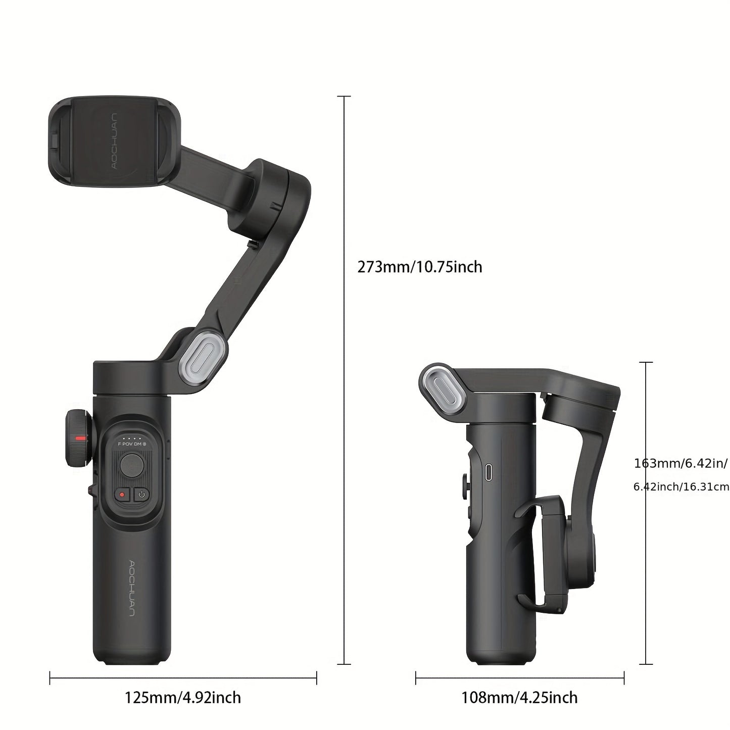 Stabilisateur de cardan portable 3 axes AOCHUAN XE